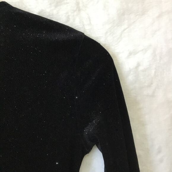 Divided Black Shimmer Long Sleeve Dress - Picture 7 of 8